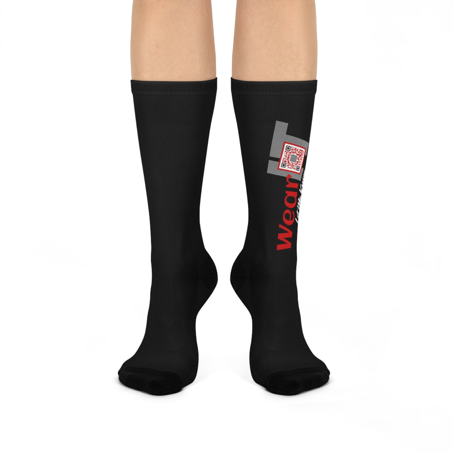 WearIT LMK™ Original Cushioned Crew Socks (Unisex - Black)