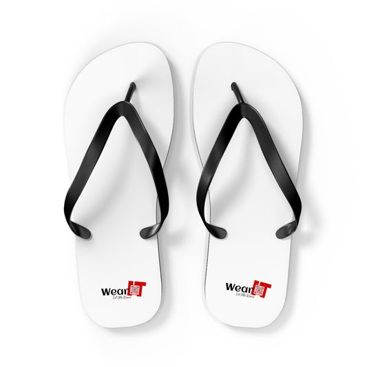 WearIT LMK™ Original Flip Flops (Unisex - White)