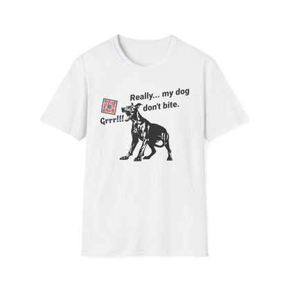 Dog Don't Bite Original Short Sleeve Tee (Unisex)