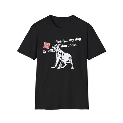 Dog Don't Bite Original Short Sleeve Tee (Unisex)