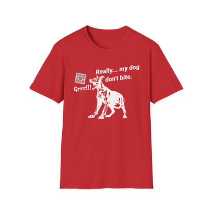 Dog Don't Bite Original Short Sleeve Tee (Unisex)