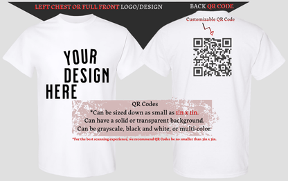 Innovate your footprints. Add a QR Code to your design. Don't have a Design? Let us create one for your Business, Graduation, Birthday, Family Reunion, Anniversary, or any special moments you want to have a long lasting digital impression of.